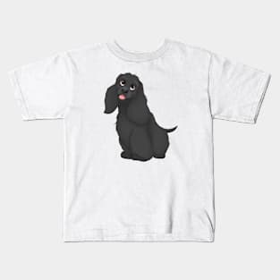 Black Cocker Spaniel Dog Kids T-Shirt